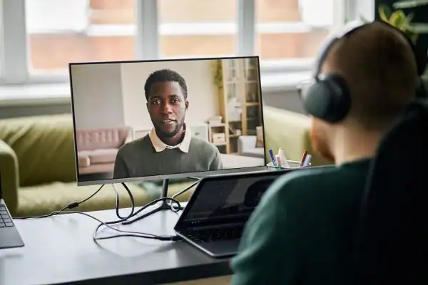 Man attending online mediation Havering MIAMS session
